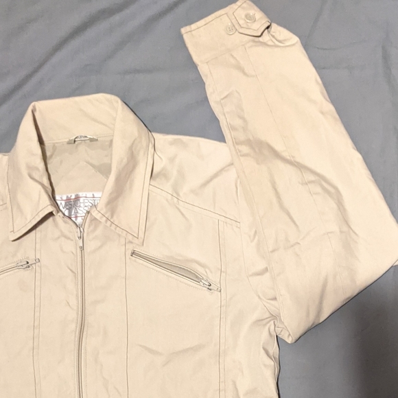 Vntg Westchester Classics Men's Beige Mod Light Weight Jacket 38Reg - Picture 2 of 6